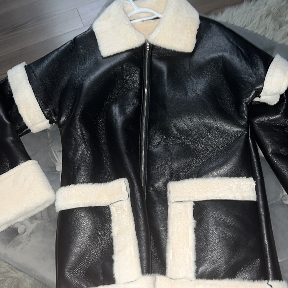 Faux leather jacket - Picture 3 of 4
